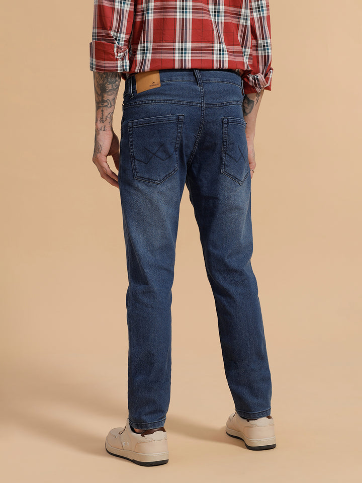 Heavy Fade Slim Fit Jeans | Blue