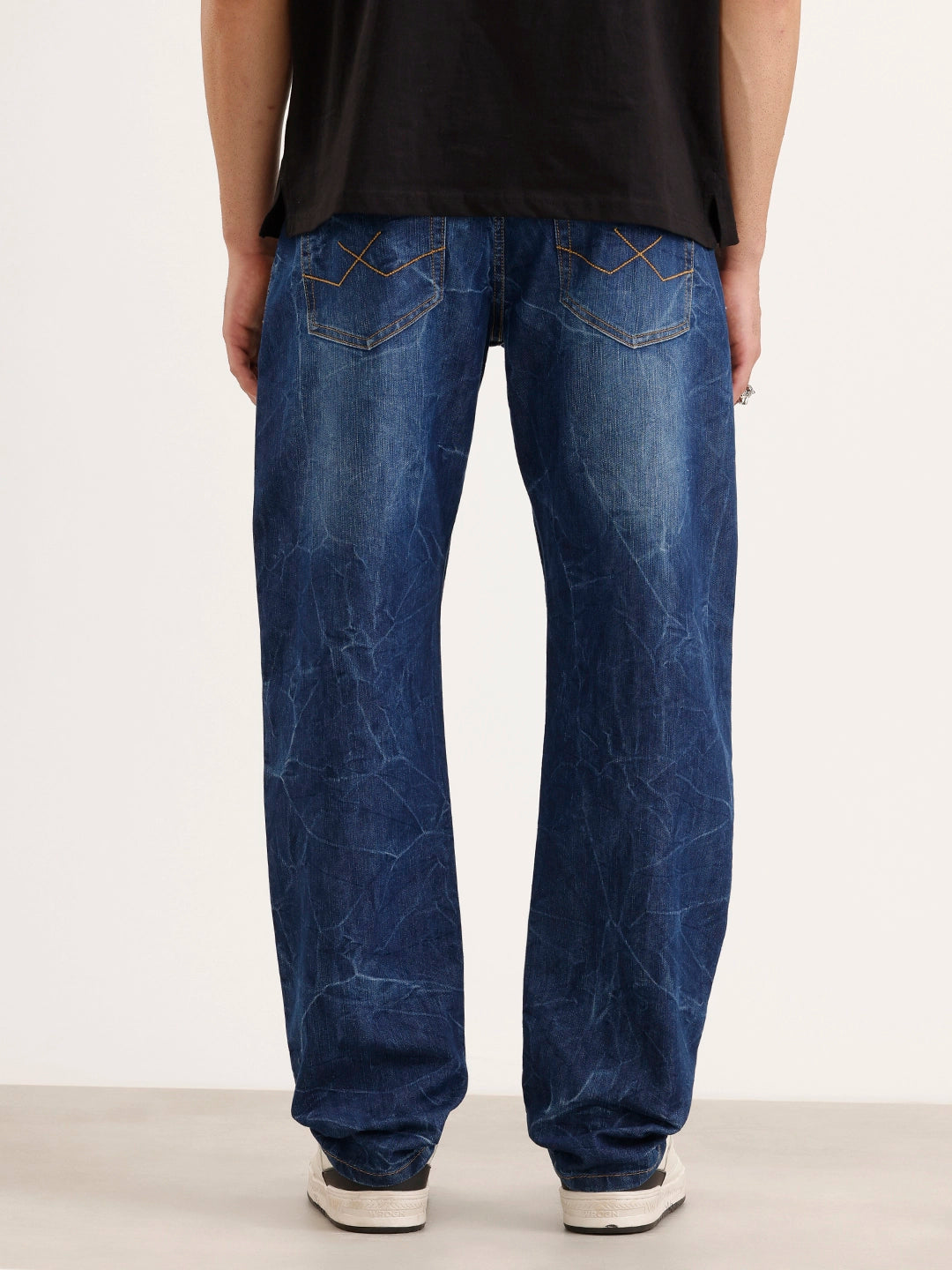 Washed Anti Fit Denim Jeans | Blue