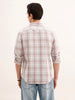 Regular Fit Checkered Shirt | Grey