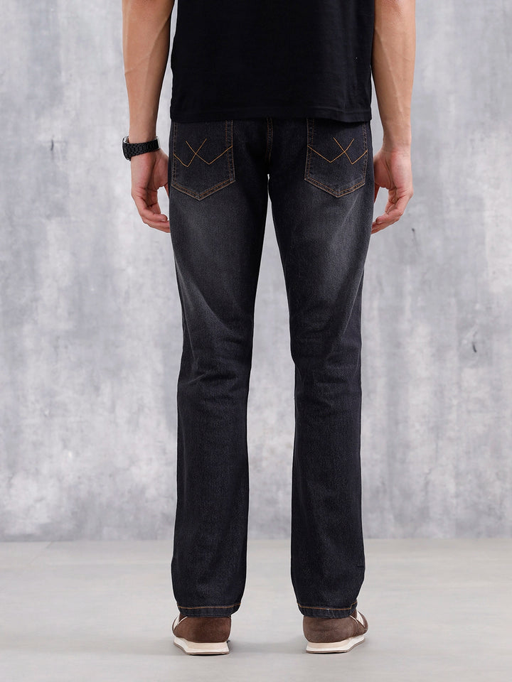 Men's Casual Straight Fit Jeans | Black