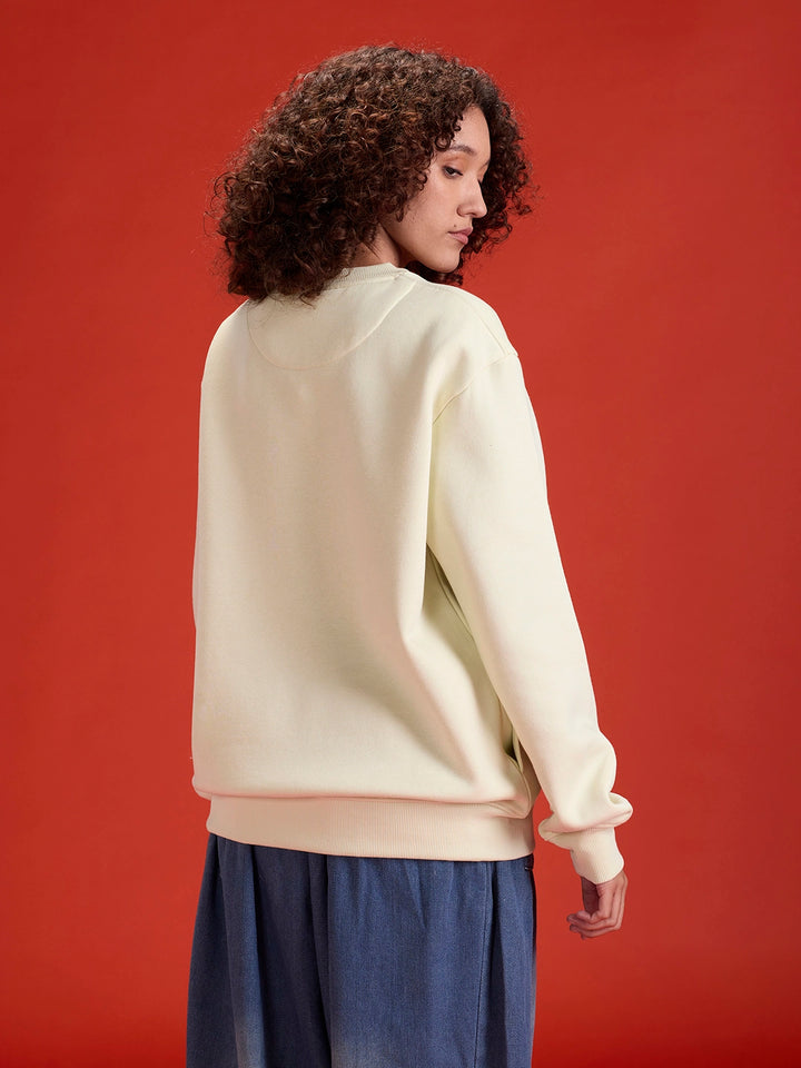 Men's Solid Casual Comfort Fit Sweatshirt | Aloe Wash