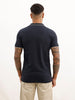 Slim Fit Tipping Collar Polo T-Shirt | Navy Blue