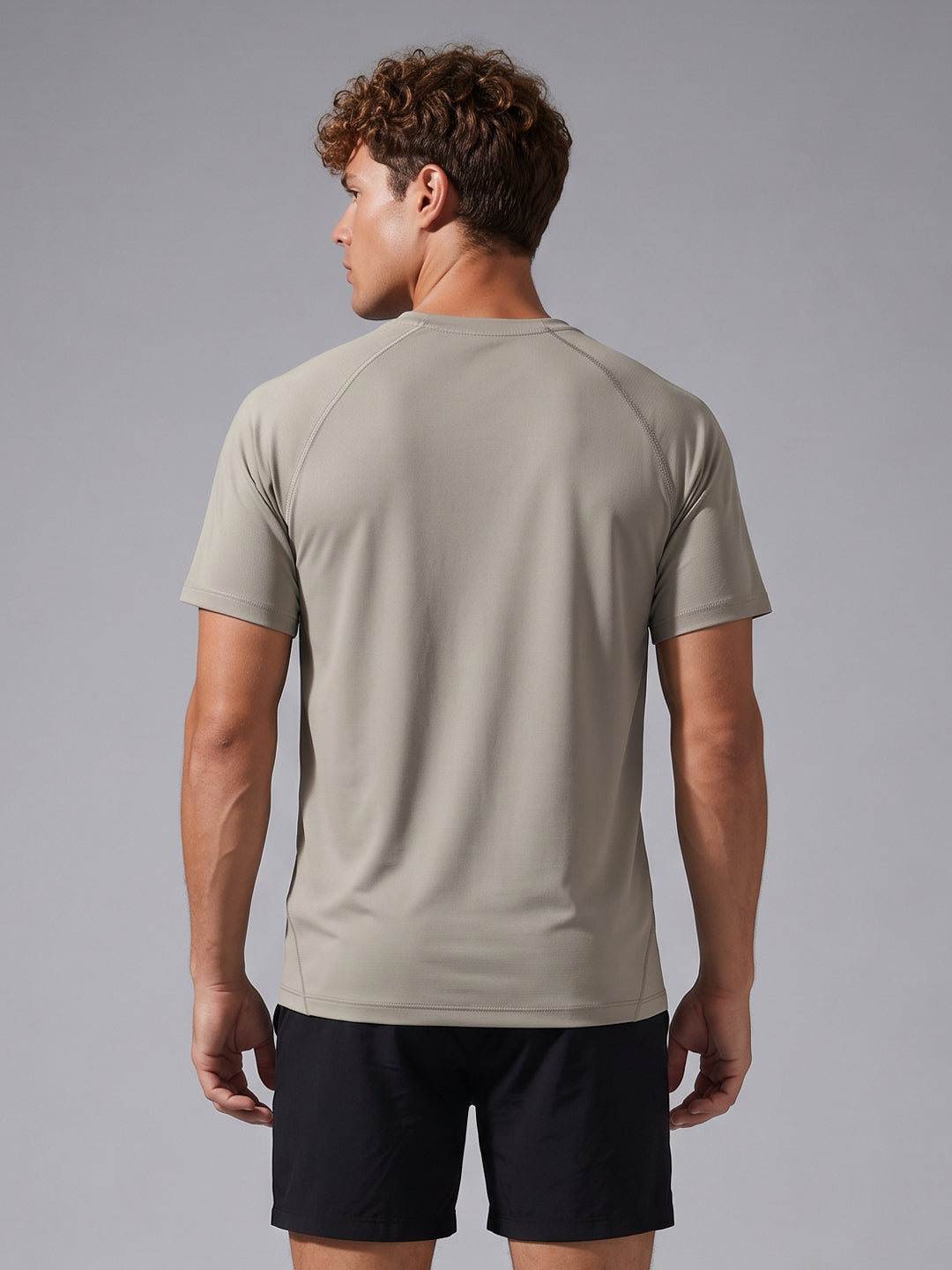 Nylon Active Tee | Active | Beige | WTS01HSSL1258W