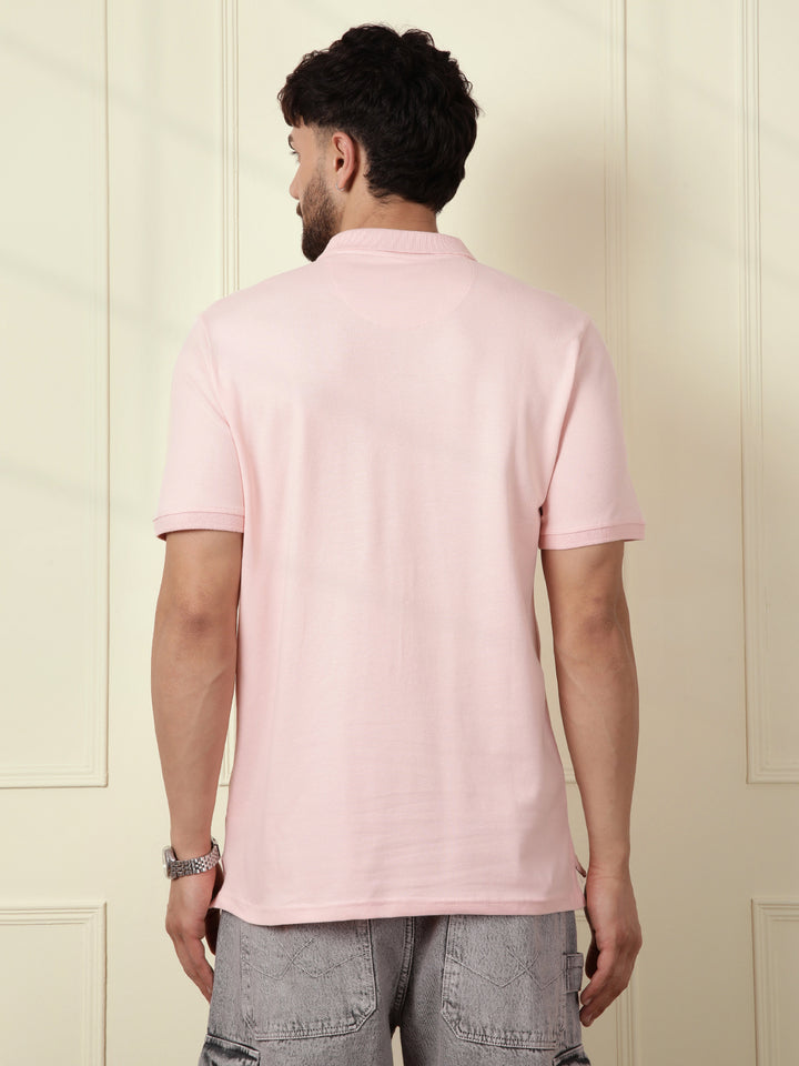 Solid Power Stretch Polo | Pink