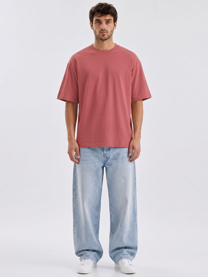 No Brainer Bounce Oversized T-Shirt | Essential |  Rust