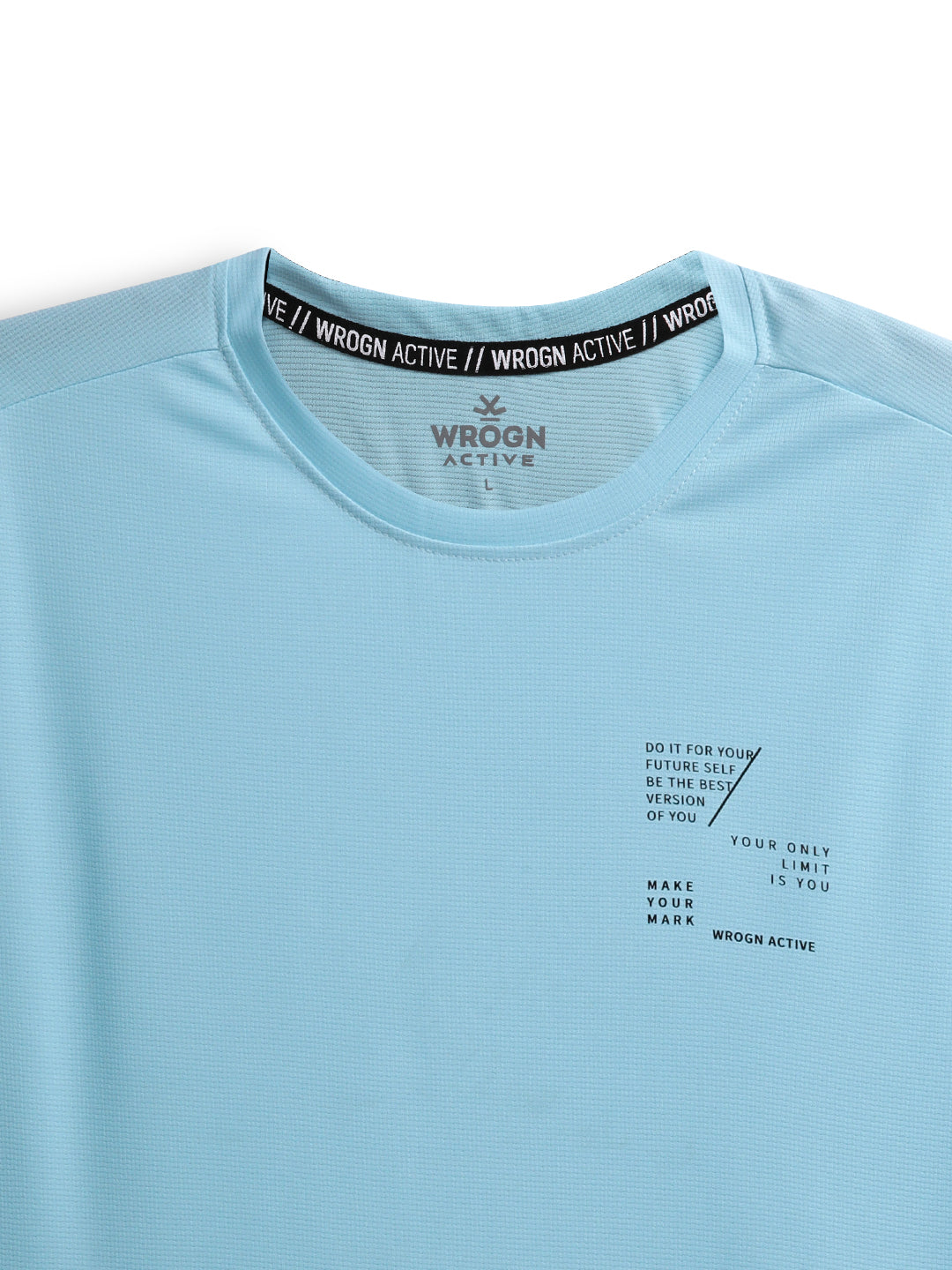 Turquoise Active Placemented Print T-Shirt