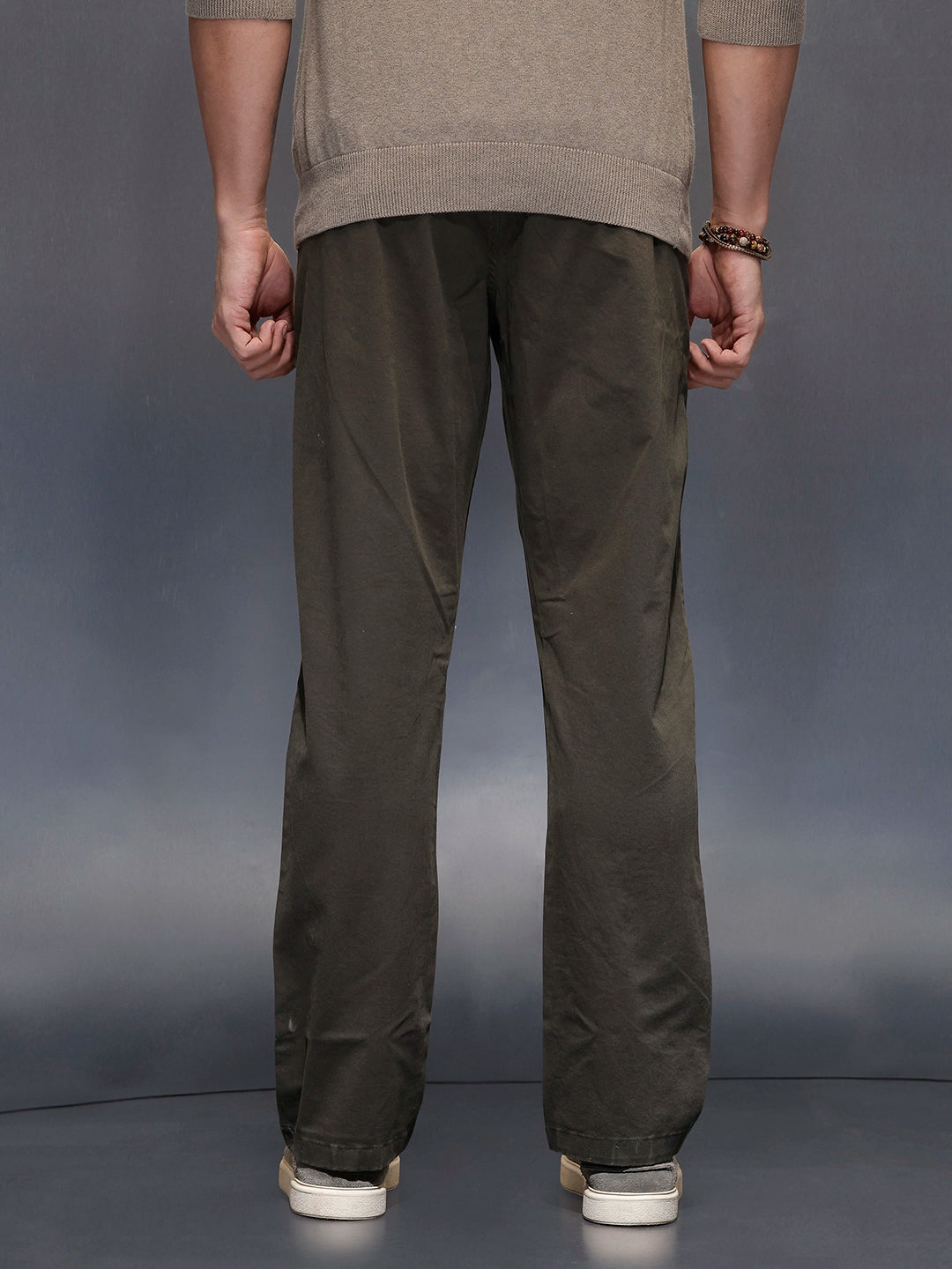 Men's casual relax fit trouser | Olive