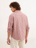 Comfort Fit Textured Shirt | Pink