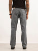 Solid Contrast Stitch Denim Jeans | Light Grey