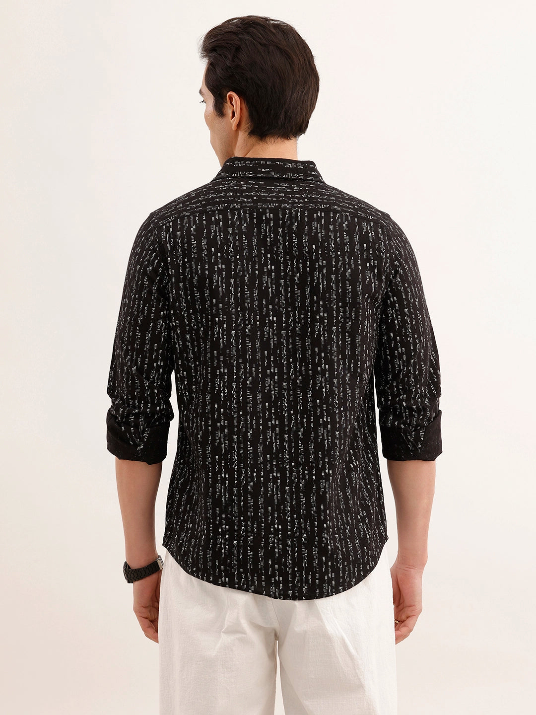 Regular Fit AOP Shirt | Black