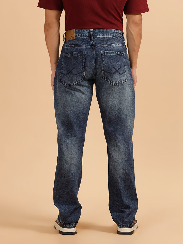 Heavy Fade Anti Fit Jeans | Blue