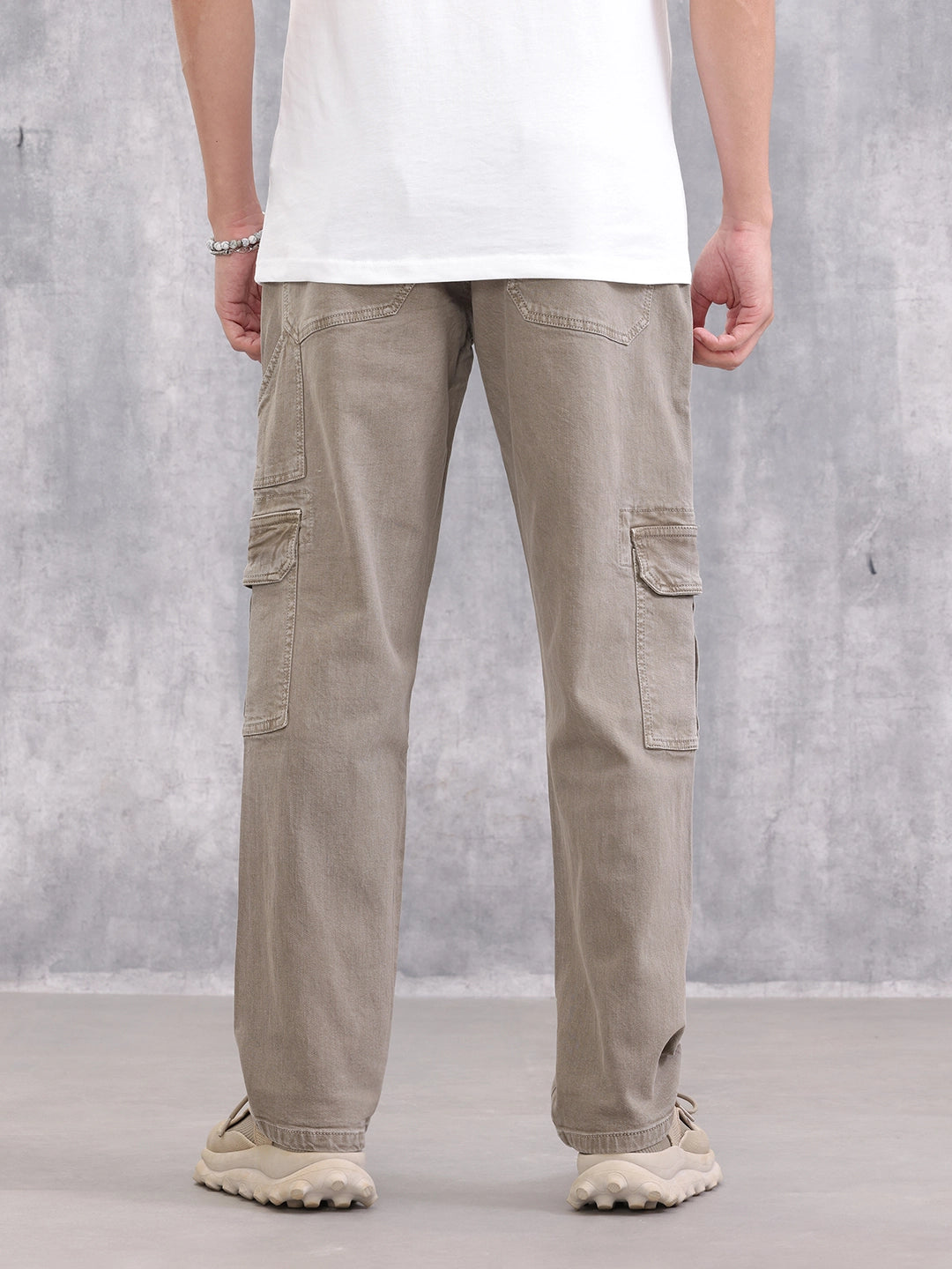 Relaxed Fit Cargo | Grey