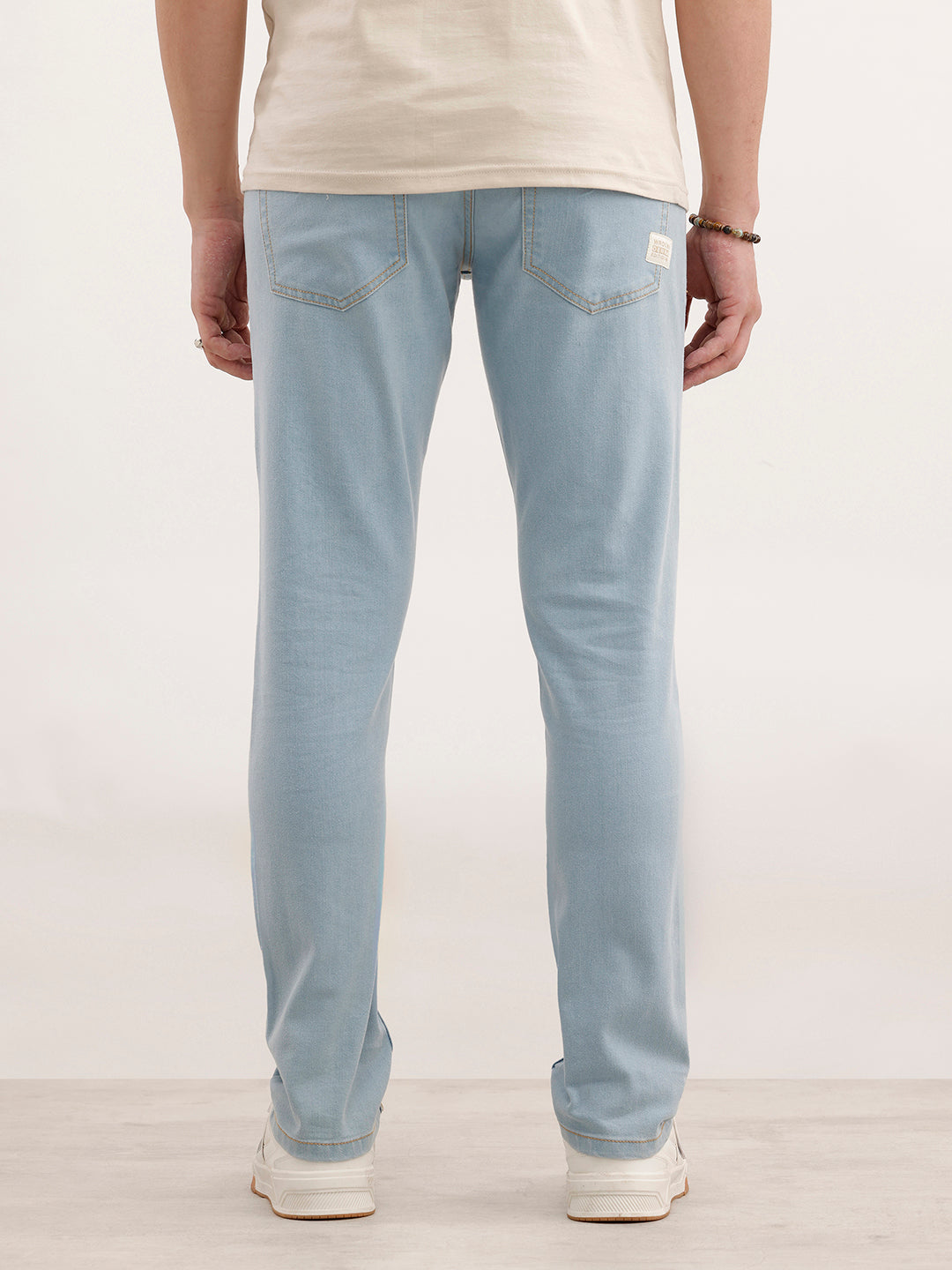 Solid Slim Fit Denim Jeans  | Light Blue