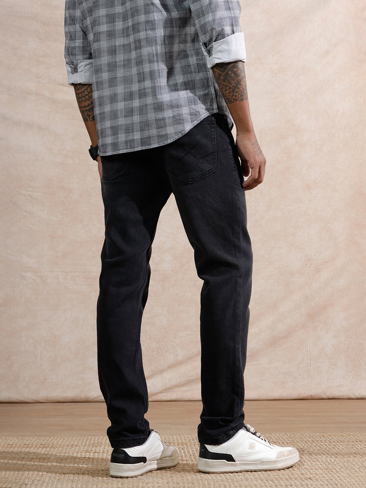 Light Fade Slim Fit Jeans | Black