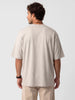 Classic Embroidered Patch Detail T-Shirt | Beige