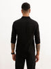 Solid Regular Fit Full Sleeve Shirt | Black