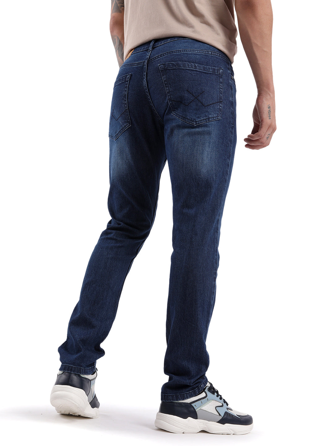 Dark Blue Swerve Basic Jeans