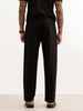Solid Loose Fit Trouser | Black