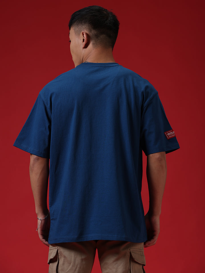 Netflix Bucket Oversized Blue T-Shirt