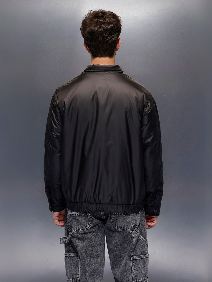 Men's Casual Oversized Jacket  | Black