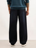 Solid Loose Fit Denim Jeans | Dark Blue