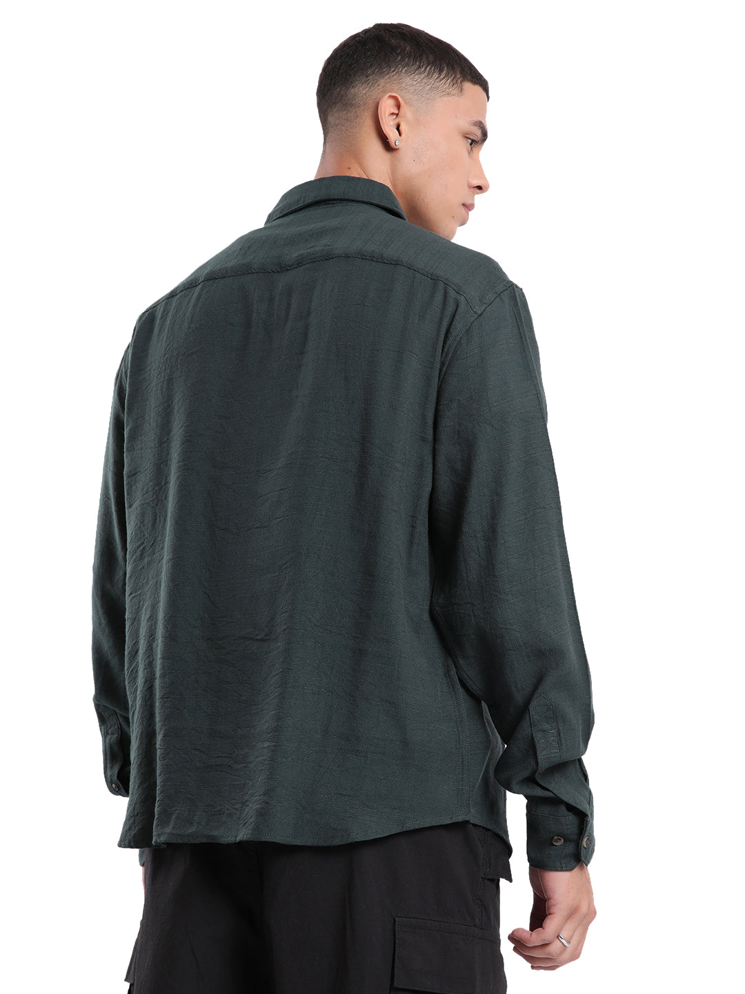 Elite Premium Dark Green Slim Fit Shirt