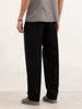 Solid Loose Fit Trouser | Black