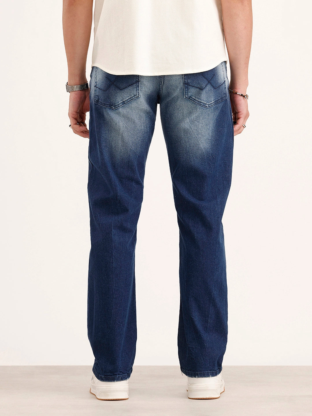Faded Anti Fit Denim Jeans | Blue