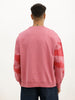 Oversized Placement Printed Sweatshirt | Beige