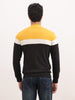 Slim Fit Colour Blocked Zipper Sweatshirt | Multicolor