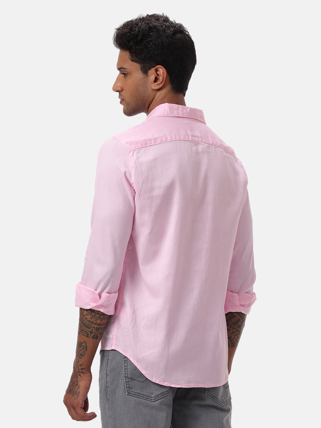 Pink Salmon Solid Shirt