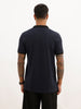 Solid Slim Fit Polo T-Shirt | Navy Blue