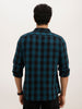 Classic Slim Fit Checkered Shirt | Teal