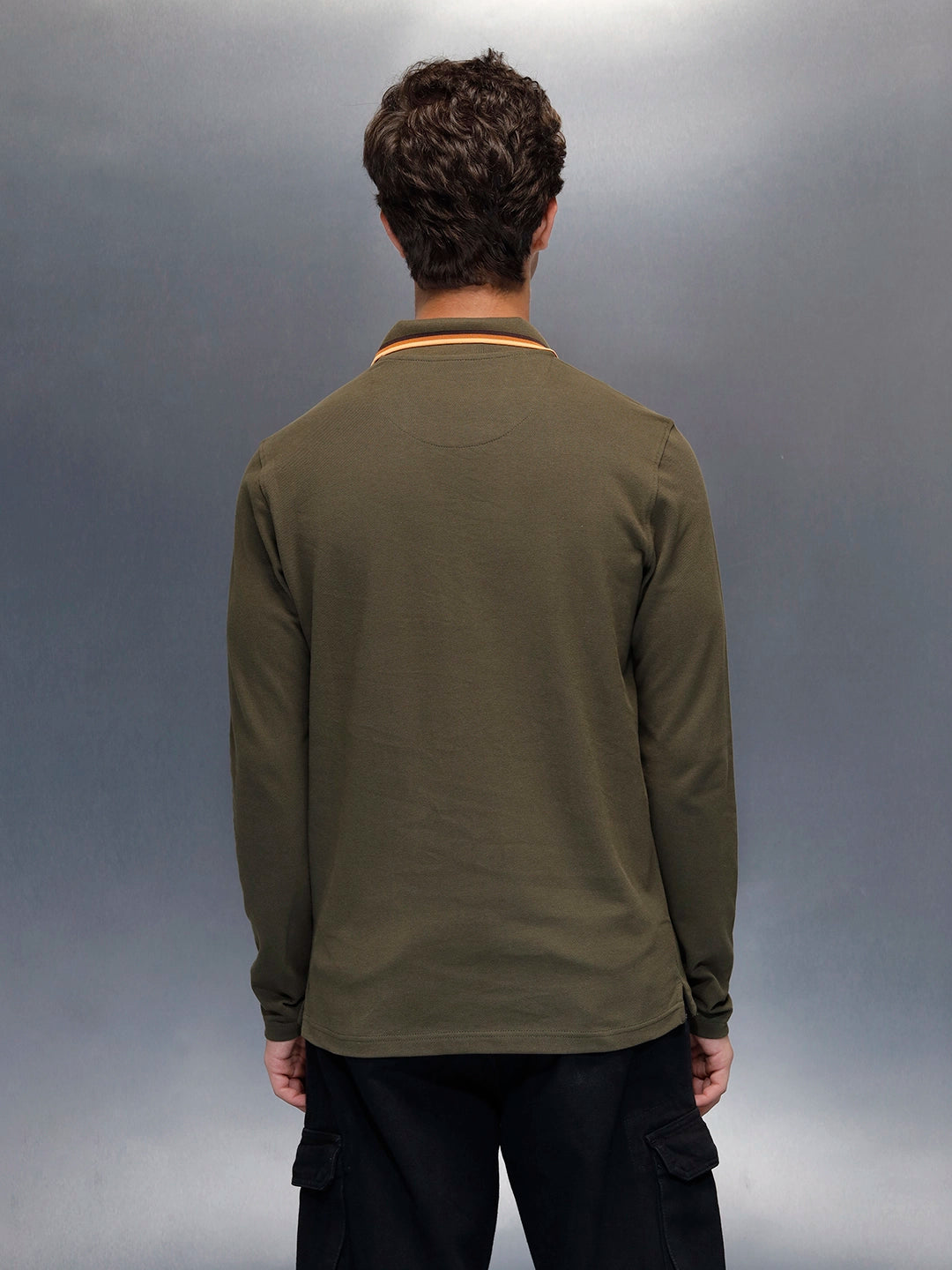 Men's Casual Slim fit Polo T-Shirt  | Olive