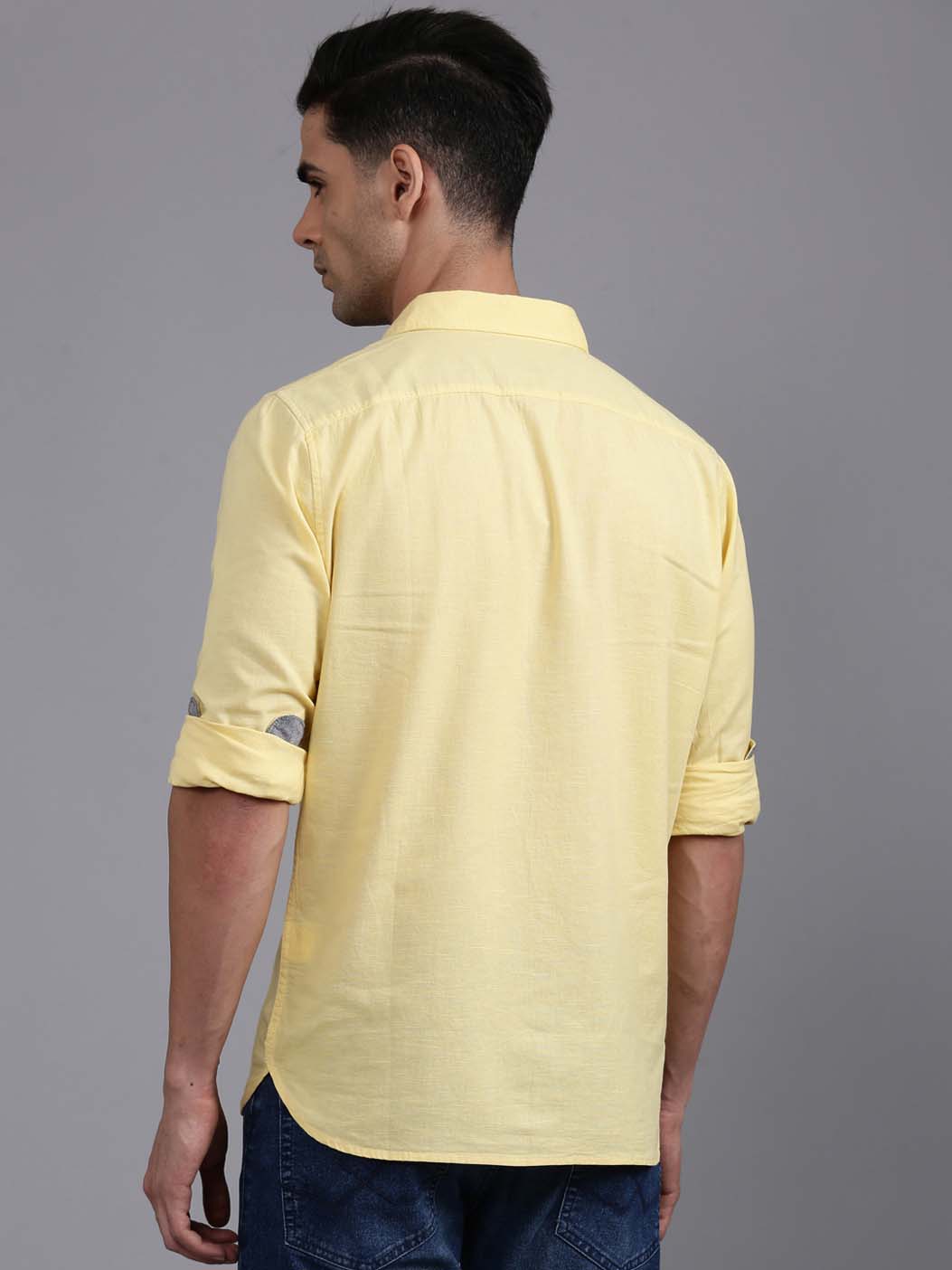 Prime Yellow Solid Shirt