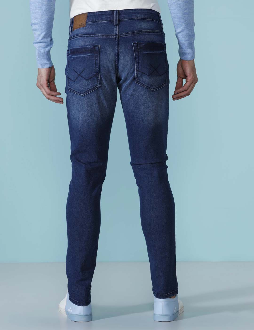 Slim Tapered Bold Navy Jeans