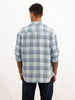 Oversized Checkered Full Sleeve Shirt | Blue
