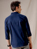 Navy Blue Slim Fit Wrogn Shirt