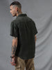 Olive Dobby Short Sleeve Shirt