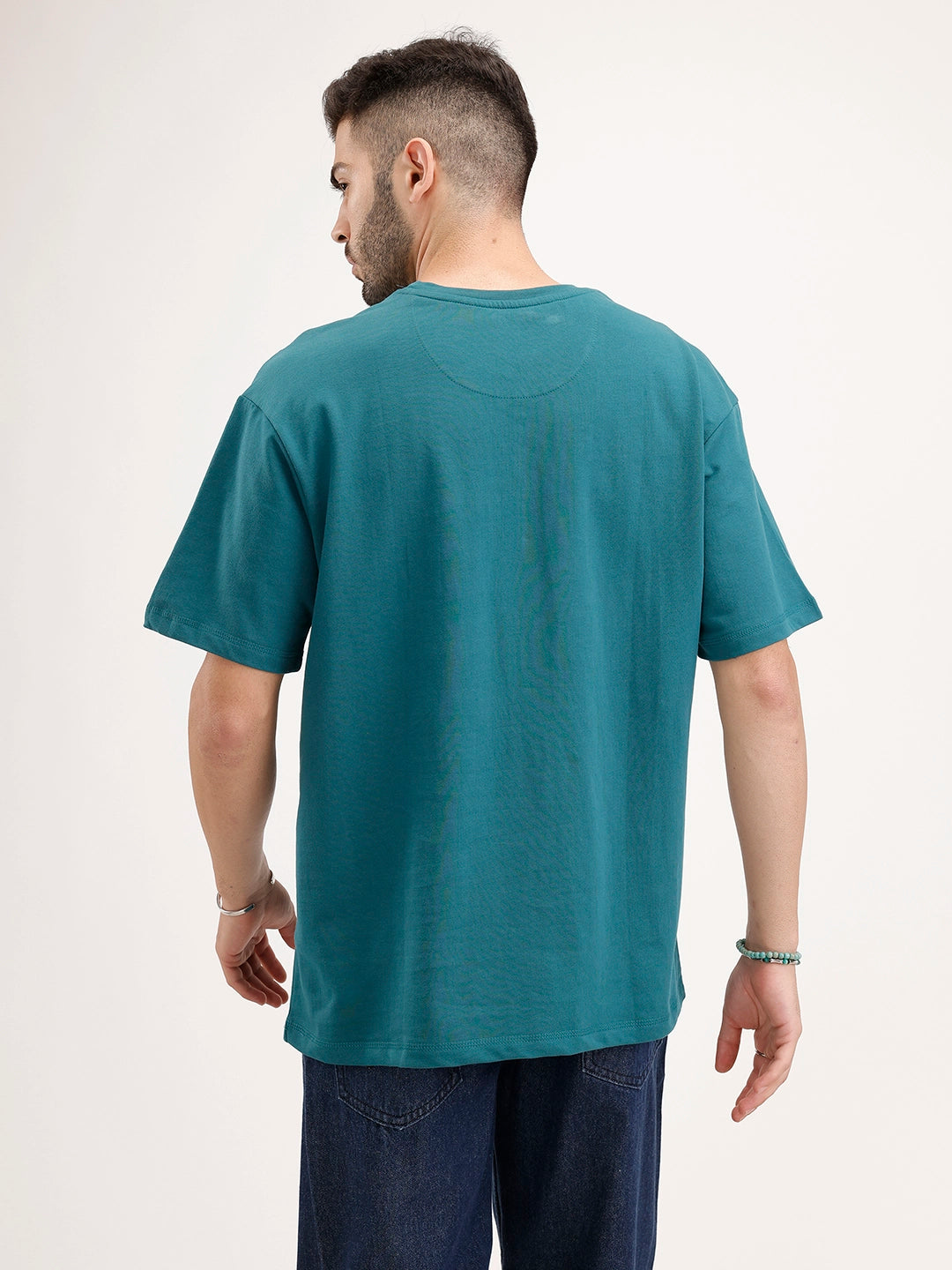 Oversized Cut & Sew T-Shirt | Green
