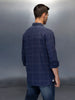 Men's Casual Regualr Fit Checkered Pattern Shirt | Black