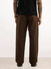 Solid Loose Fit Trouser | Brown