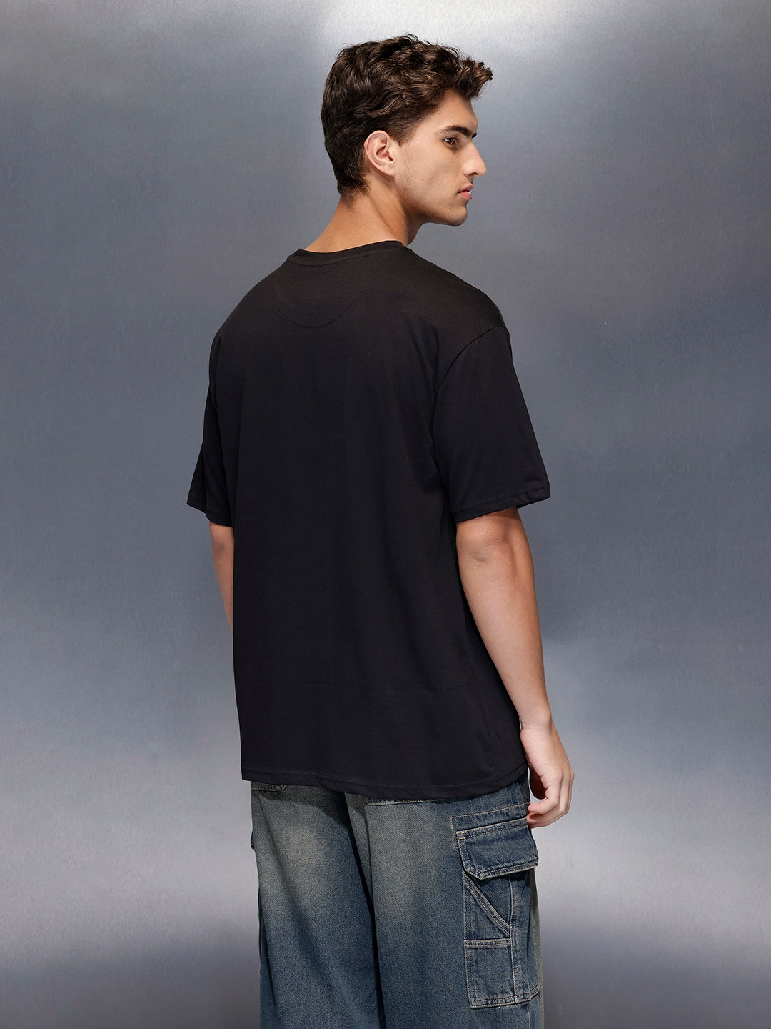 Oversized graphic T-shirt | Black