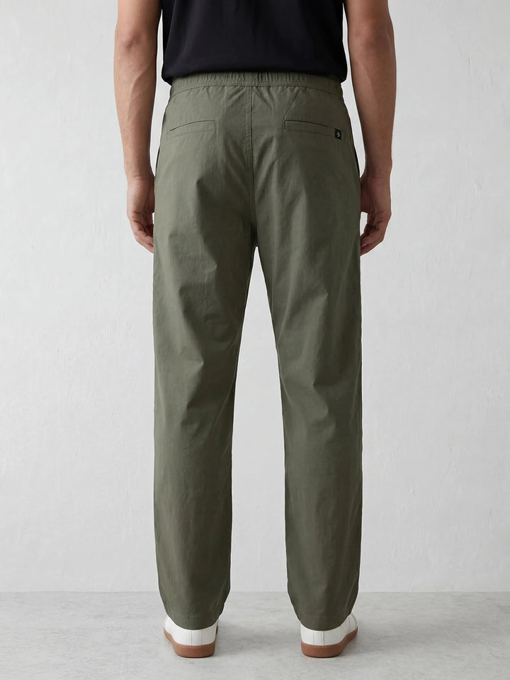 Loose Fit Track Pants | Olive