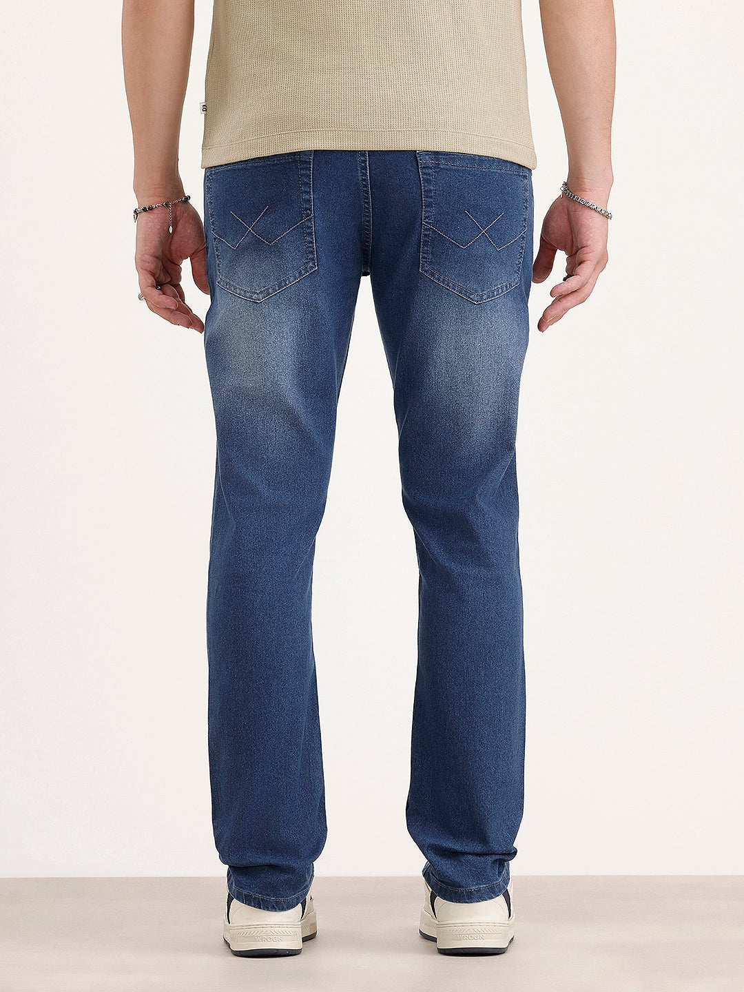 Faded Slim Fit Denim Jeans | Light Blue
