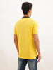 Solid Contrast Collar Polo T-Shirt | Yellow | WWTS372F