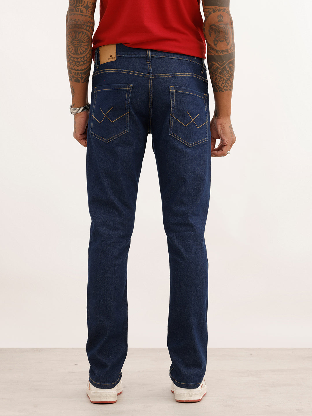 Solid Slim Fit Denim Jeans | Blue