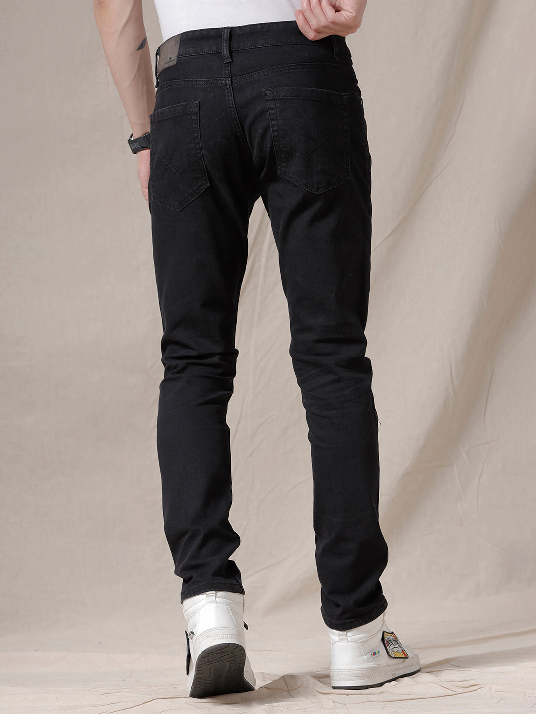 Solid Trend Black Jeans