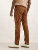 Solid Slim Fit Trouser | Brown