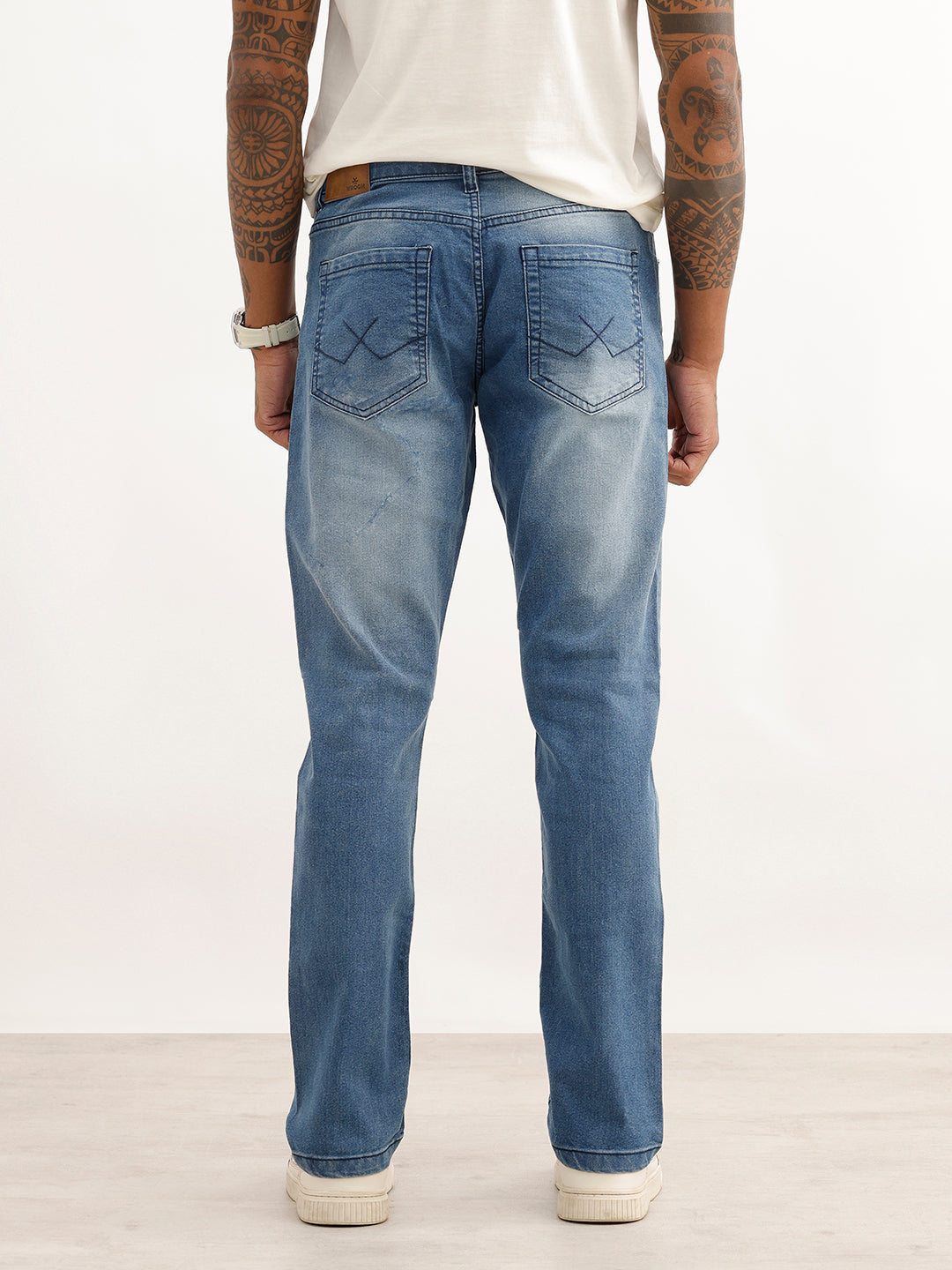 Men's Casual Straight Fit jeans | Light Blue